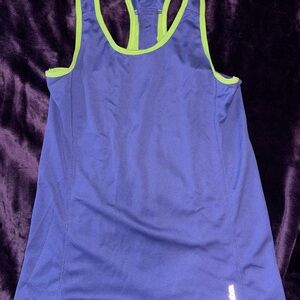 Reebok Purple Tank Top with Green Accents